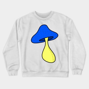 Blue Mushroom Crewneck Sweatshirt